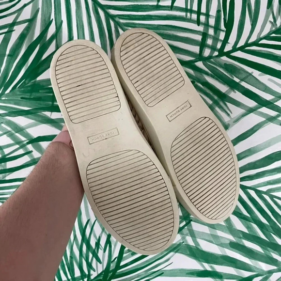 Tory Burch Huarache 2 Slip On Leather Sneakers in Blush Size 9 - Picture 2 of 8